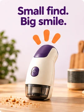 Small find. Big smile. — a handheld vacuum
